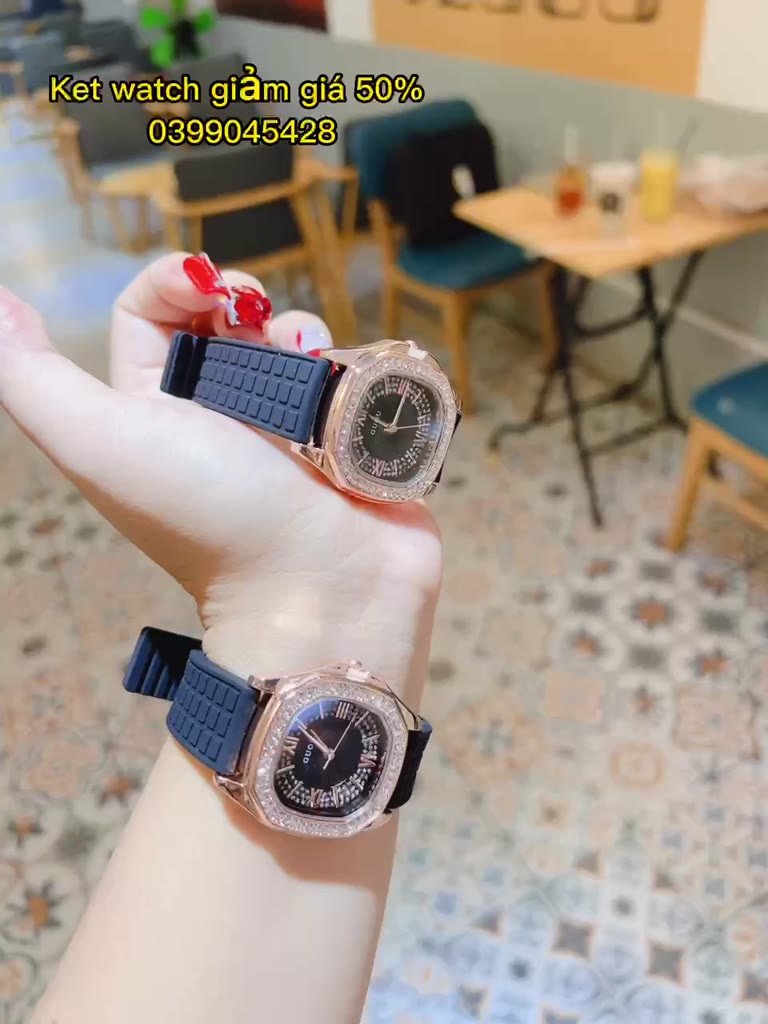 Đồng hồ nữ guou mặt ovan viền đá quai silicol mẫu mới 2023 siêu hot hit | BigBuy360 - bigbuy360.vn