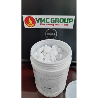 HỘP 1KG TCCA VIÊN 2G THAY THẾ CLORAMIN B Diệt vi khuẩn, vi rút, ký sinh trùng gây bệnh rong rêu, tảo, phòng bệnh
