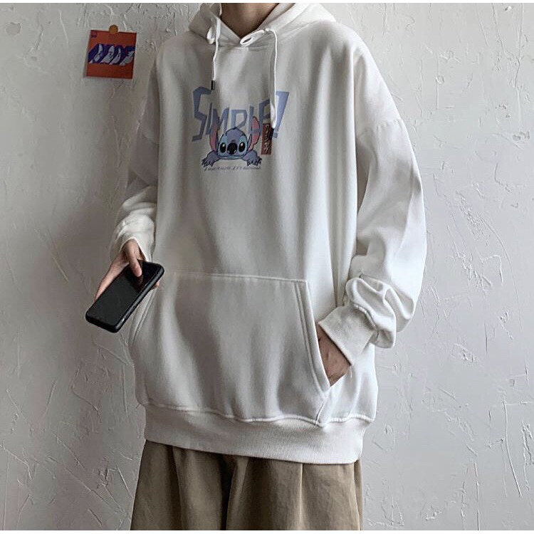 Áo hoodie nỉ unisex form rộng Hoạt Hình Ăn Mỳ nam nữ phong cách ulzzang Wind | BigBuy360 - bigbuy360.vn