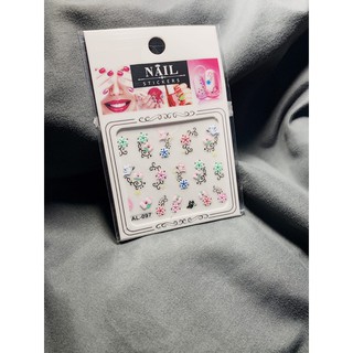 Combo 10 Sticker miếng dán móng tay 3D chống thấm nước cho bé
