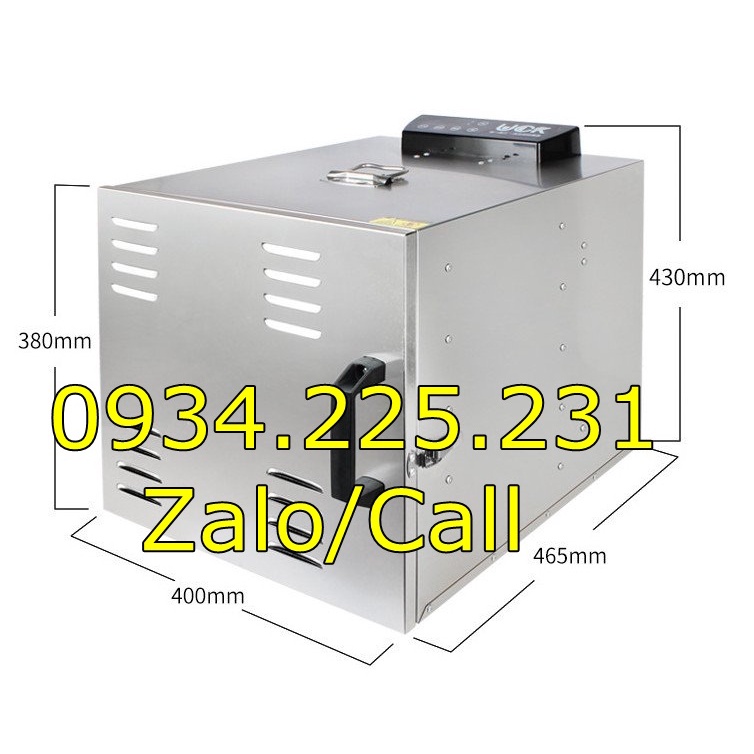 Máy Sấy Khô Thực Phẩm, Tủ Sấy Thực Phẩm, Hoa Quả Thịt Cá 10 Khay. Máy Sấy Siêu Tốc Cho Sản Phẩm Đều