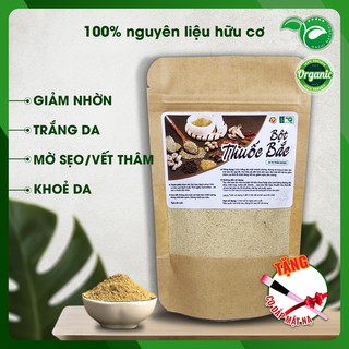 <TẶNG CỌ> 100Gr Bột thuốc bắc dưỡng da hand made nguyên chất 24 vị Organic, Giảm thâm, se khít lỗ chân lông...