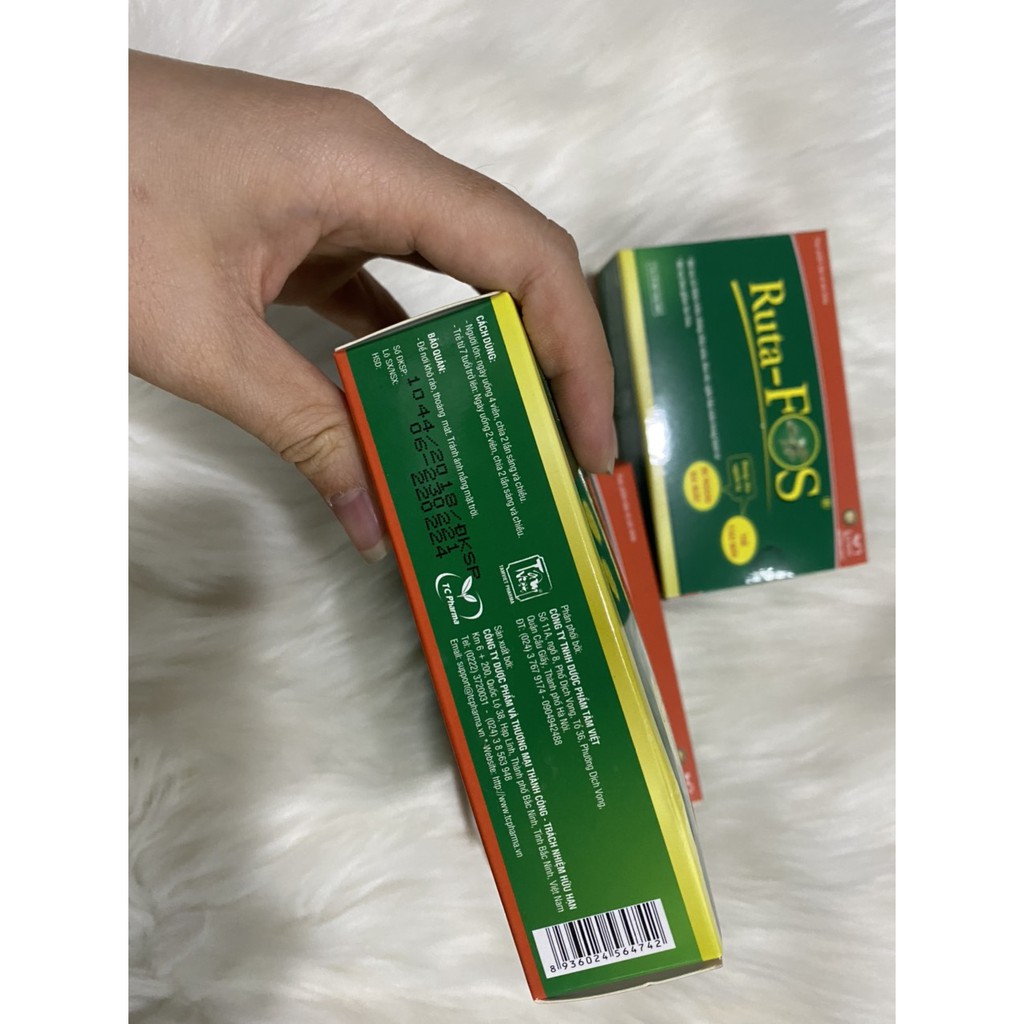 Giảm táo bón, trĩ - RUTA-FOS hộp 30 viên nang mềm - Dùng cho người bị đi ngoài ra máu, trĩ, táo bón