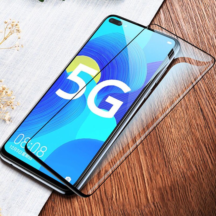 [Giá rẻ nhất ] Tấm dán kính cường lực Huawei Nova 6, Nova 6 5G full màn hình 5D