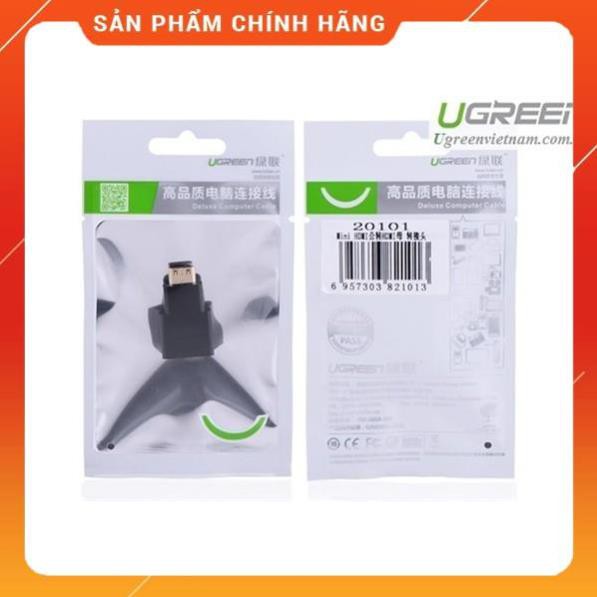 [CHÍNH HÃNG] Đầu chuyển đổi Mini HDMI to HDMI chính hãng Ugreen 20101 chính hãng bảo hành 18 tháng