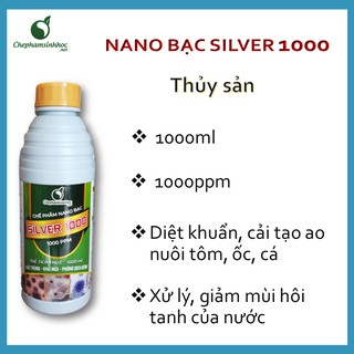 Nano bạc thủy sản - Diệt khuẩn, cải tạo ao nuôi tôm, cá, ốc