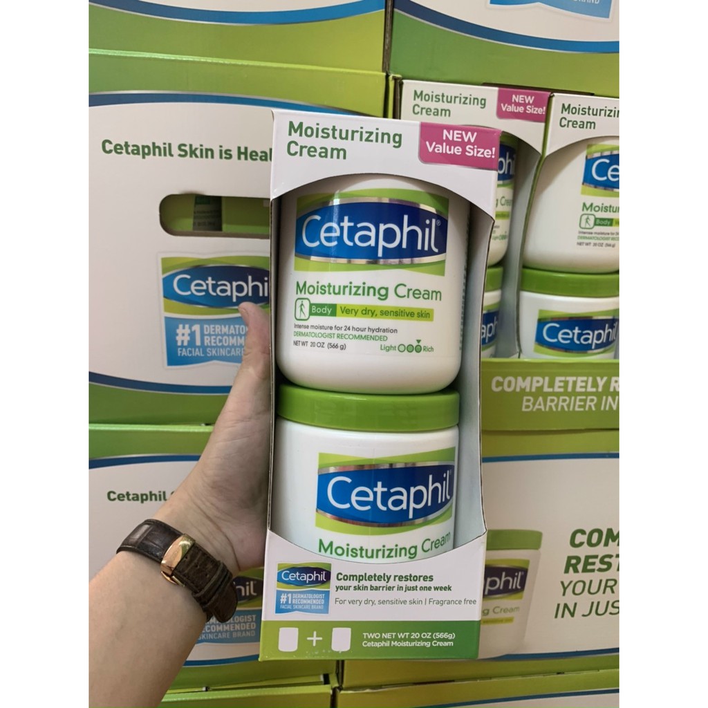 Kem dưỡng ẩm toàn thân Cetaphil Moisturizing Cream 566g dành cho da khô sần, da nhạy cảm