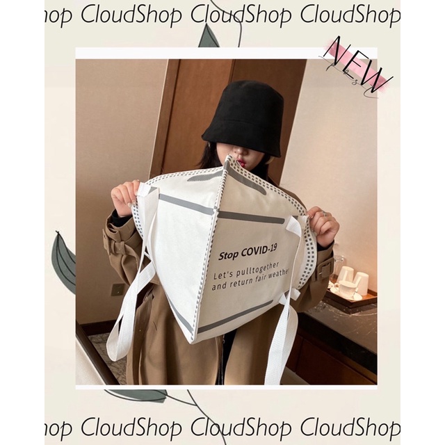 Túi đeo khẩu trang StopCovid19 Concept CloudShop