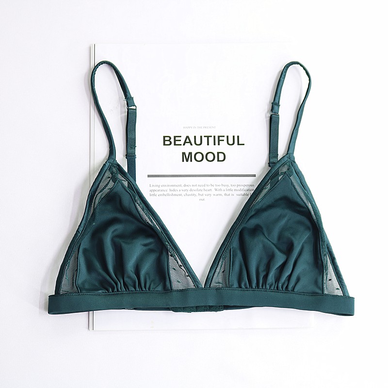 MEI STORE - NAYANTARA BRALETTE Áo bra không gọng xanh mix lưới