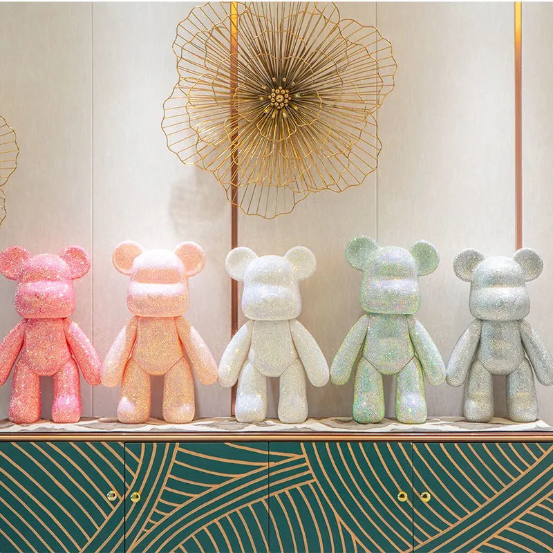 Bộ Dụng Cụ Đính Đá Hình Gấu Bông 23cm Diy