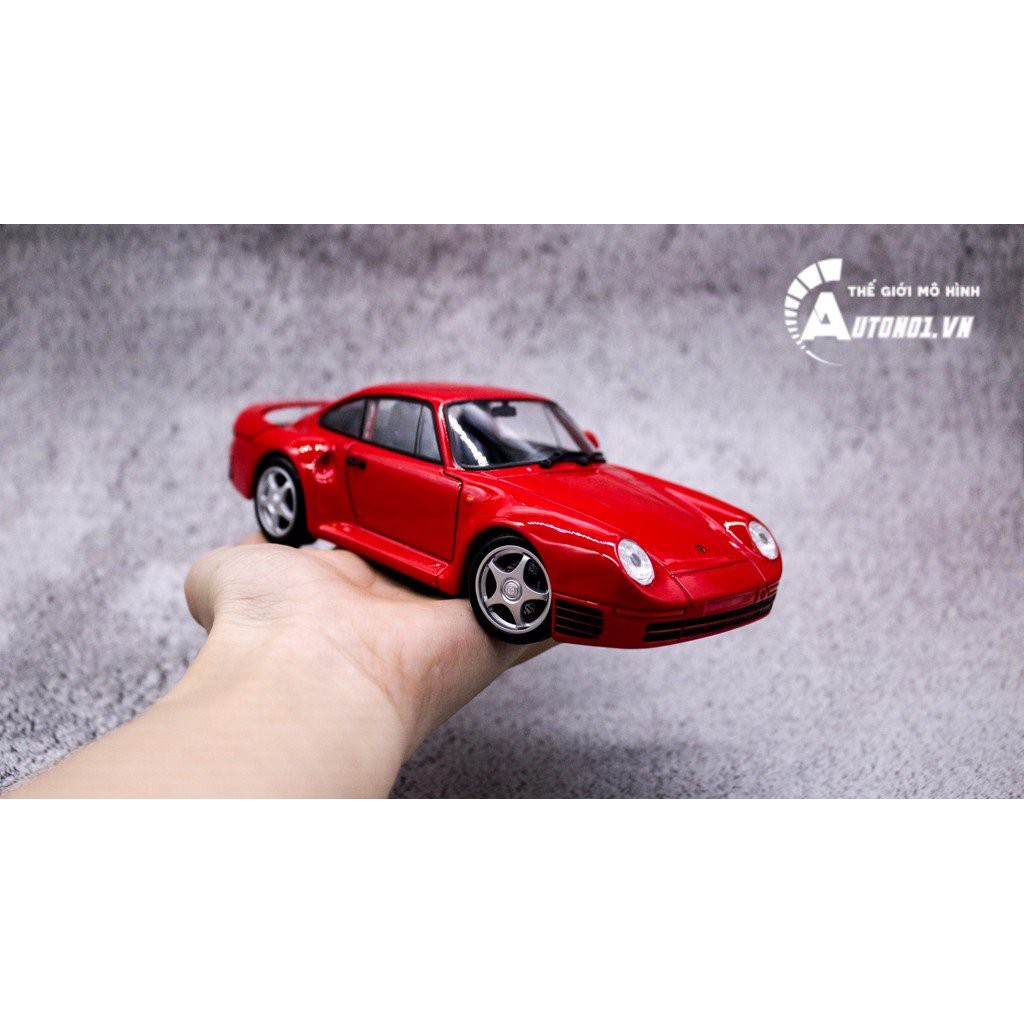 MÔ HÌNH XE PORSCHE 959 RED 1:24 WELLY 6577