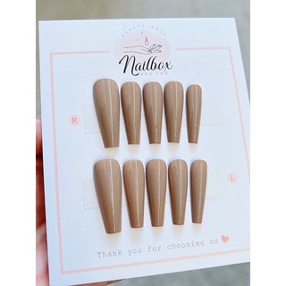 bộ nail from thang màu be