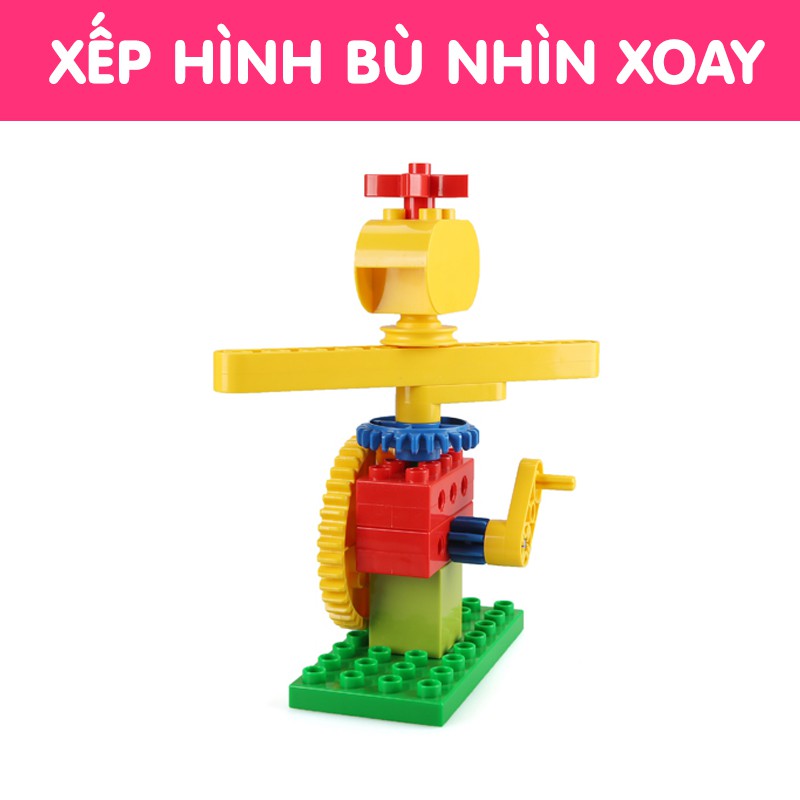 Bộ đồ chơi xếp hình Bù nhìn xoay