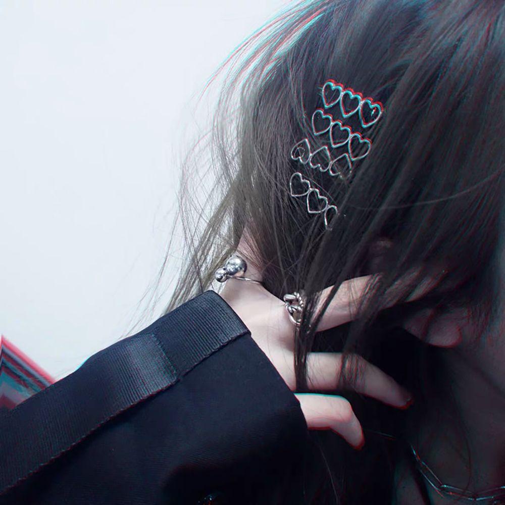 MXGOODS Kẹp Tóc Hình Trái Tim Phong Cách Hàn Quốc Cho Nữ