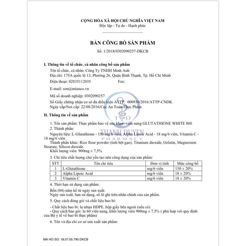 🌸 GLUTATHIONE WHITE 800 [CHÍNH HÃNG] | BigBuy360 - bigbuy360.vn