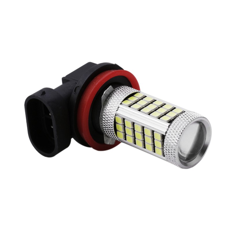Đèn sương mù DC 12V H11 2835 63 LED 6000K màu trắng cho xe hơi