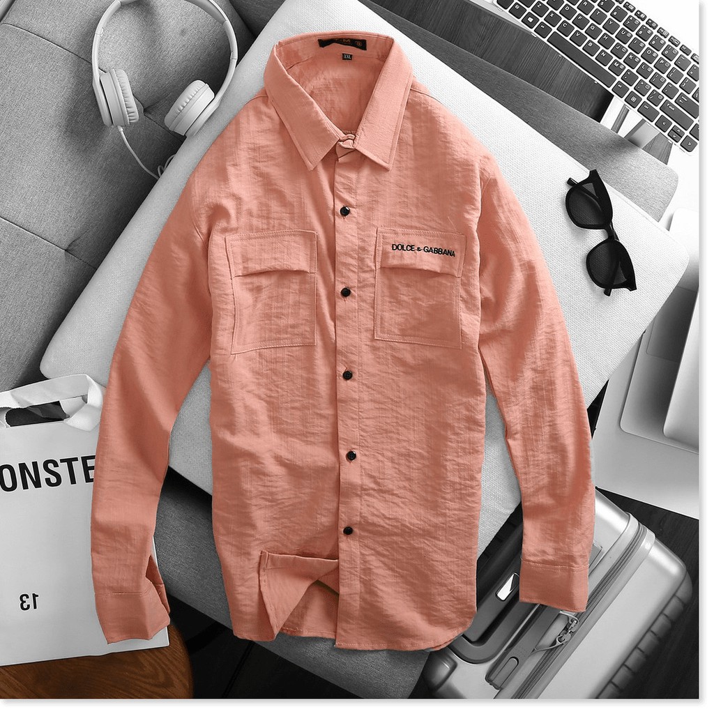 Áo Sơ Mi Đũi Nam Mẫu In Thêu Soái Ka Dành Cho Chàng [Hàng Hot] HP