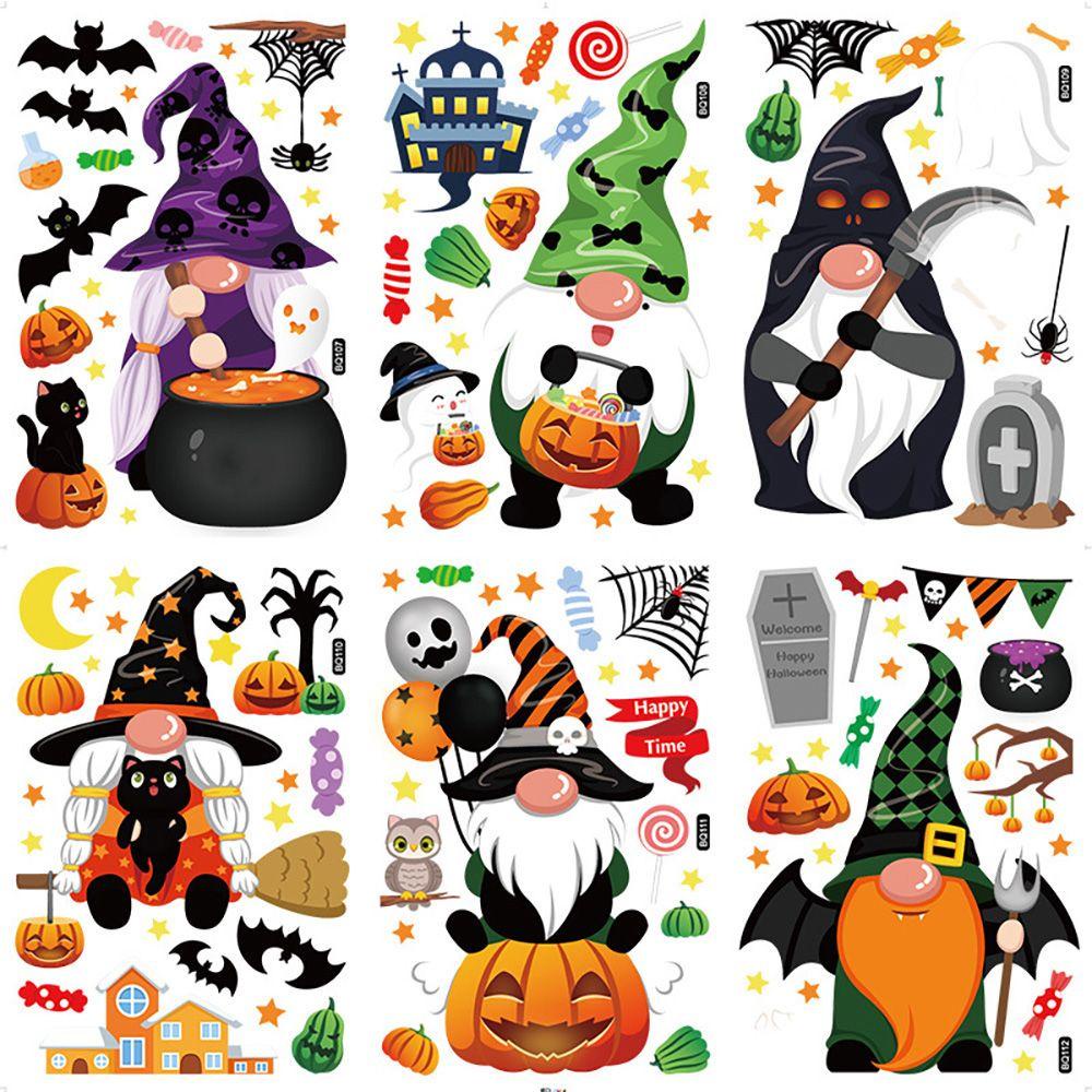 FOREVER 1 SET Sticker Tĩnh Điện Dán Trang Trí Halloween