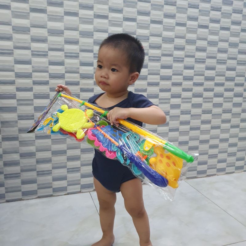 Đồ chơi câu cá cho bé , cần câu cá bằng nhựa trẻ em, Do Choi Cau Ca Tre Em