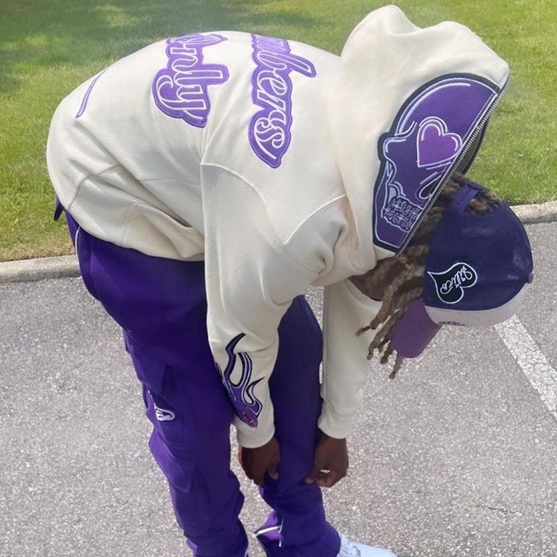 Áo Khoác hoodie Thể Thao Tay Dài Có Khóa Kéo In Hình Bộ Xương Gothic Punk Y2k Cho Nam