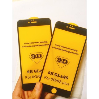 [RẺ VÔ ĐỊCH] KÍNH CƯỜNG LỰC 9D IPHONE 6 PLUS/6S PLUS ĐEN SIÊU BỀN