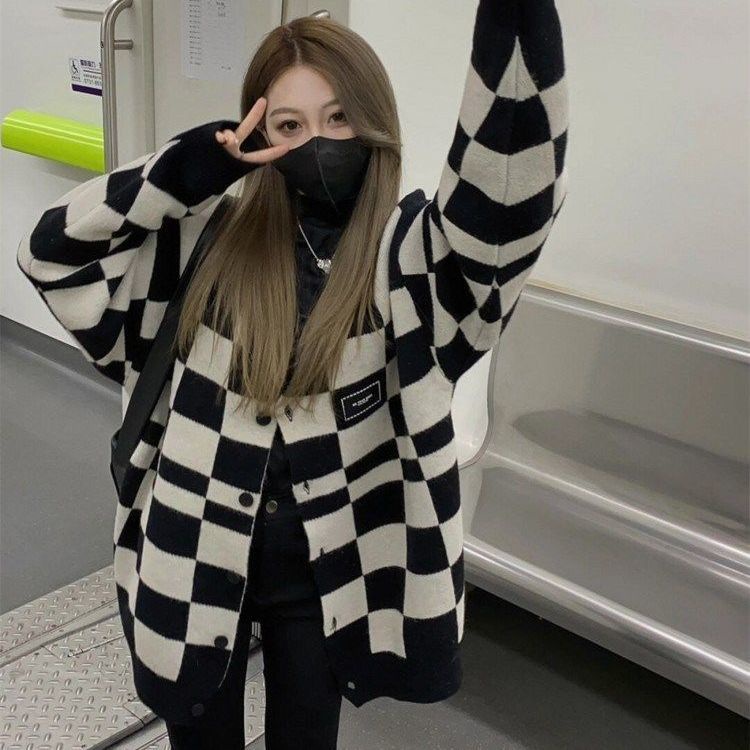 Áo Sweater Dệt Kim Mỏng Dáng Rộng Thiết Kế Mới Trẻ Trung Cho Nữ