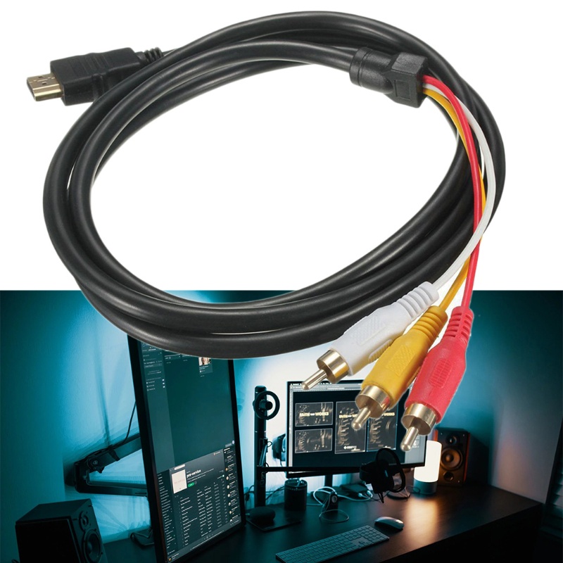 Cáp ChuyểN ĐổI HDMI 1.5m / 5ft Sang 3RCA AV