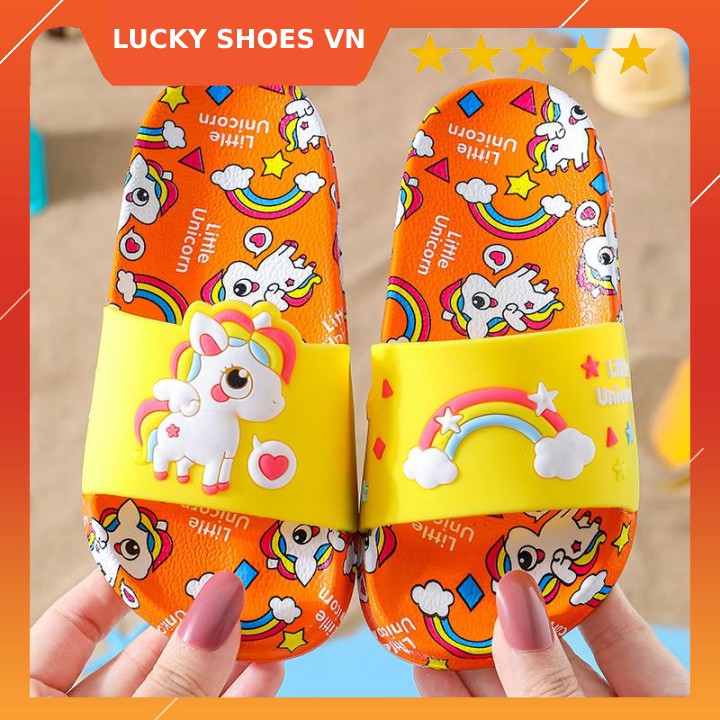 dép trẻ em cho bé gái hình thú ngựa pony dễ thương LUCKY SHOES VN - H000008C