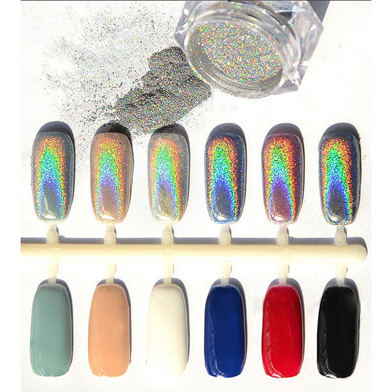 Protectionuhigh gold silver 2g/Box Glitter Magic Mirror Chrome Effect Dust Shimmer Nail Art JKL