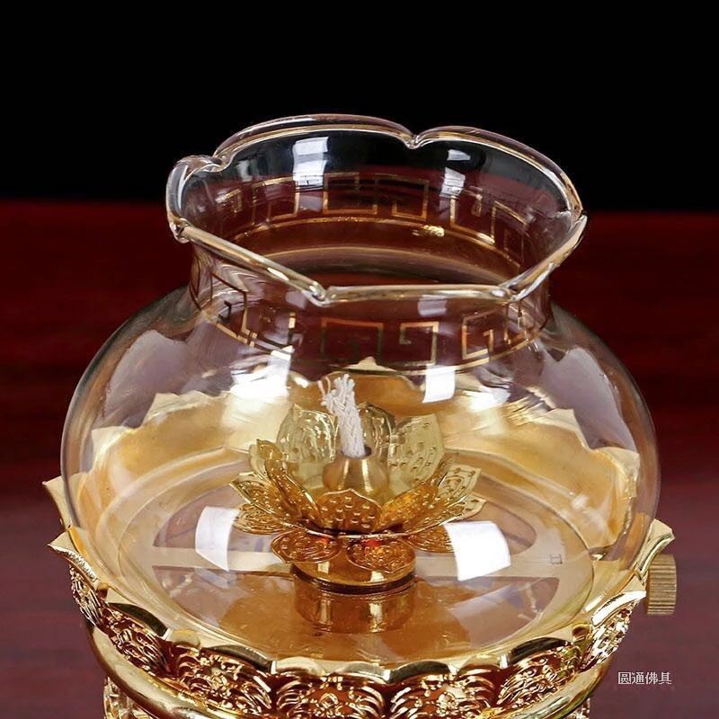 Đèn Dầu Hoa Sen Hợp Kim