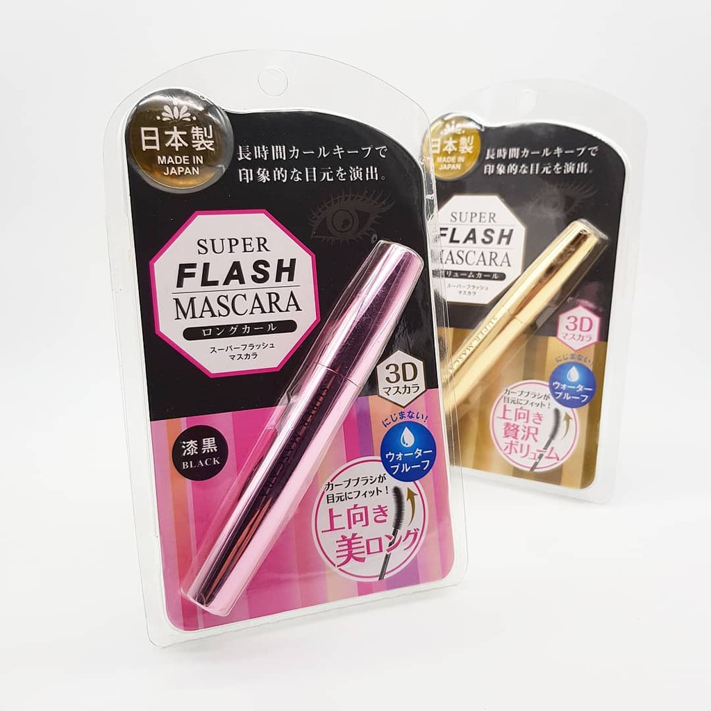 Mascara Super Flash Kira Crate 3D làm dài, dày và cong mi (6gr) chính hiệu từ Nhật Bản