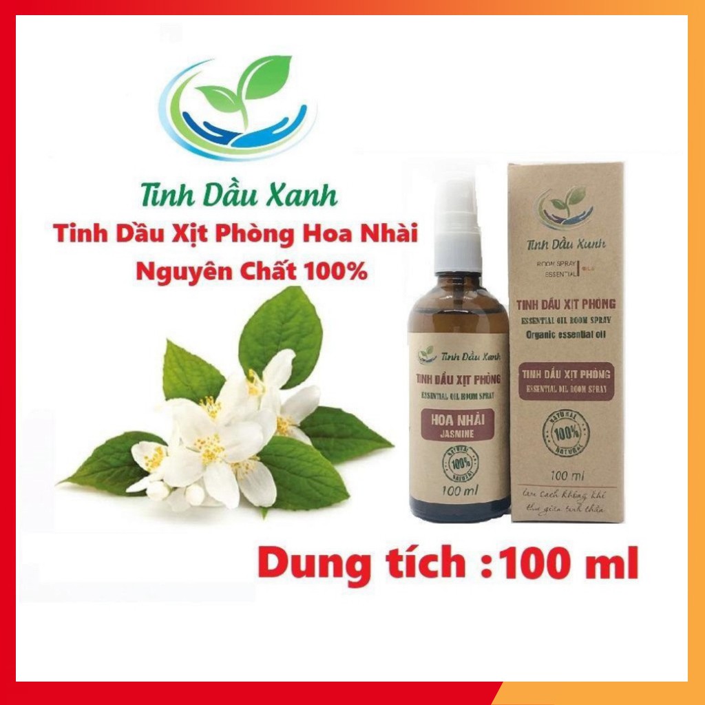 Tinh Dầu Xịt Hoa Nhài TDX Xịt Khử Mùi Phòng Ngủ,Ô Tô,Diệt Muỗi Dung Tích 100ML