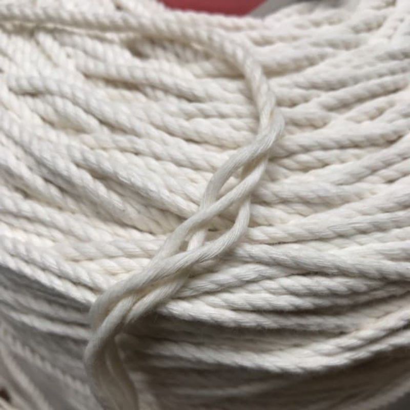 Dây thừng cotton macrame 3 xoắn