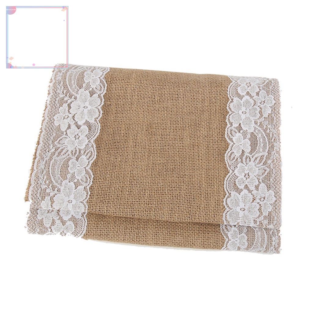 (DOV) Khăn Trải Bàn Phối Ren Dễ Lau Chùi Trang Trí Giáng Sinh / Nông Trại Cổ Điển Trang Trí Nhà Cửa Hàng Ngày