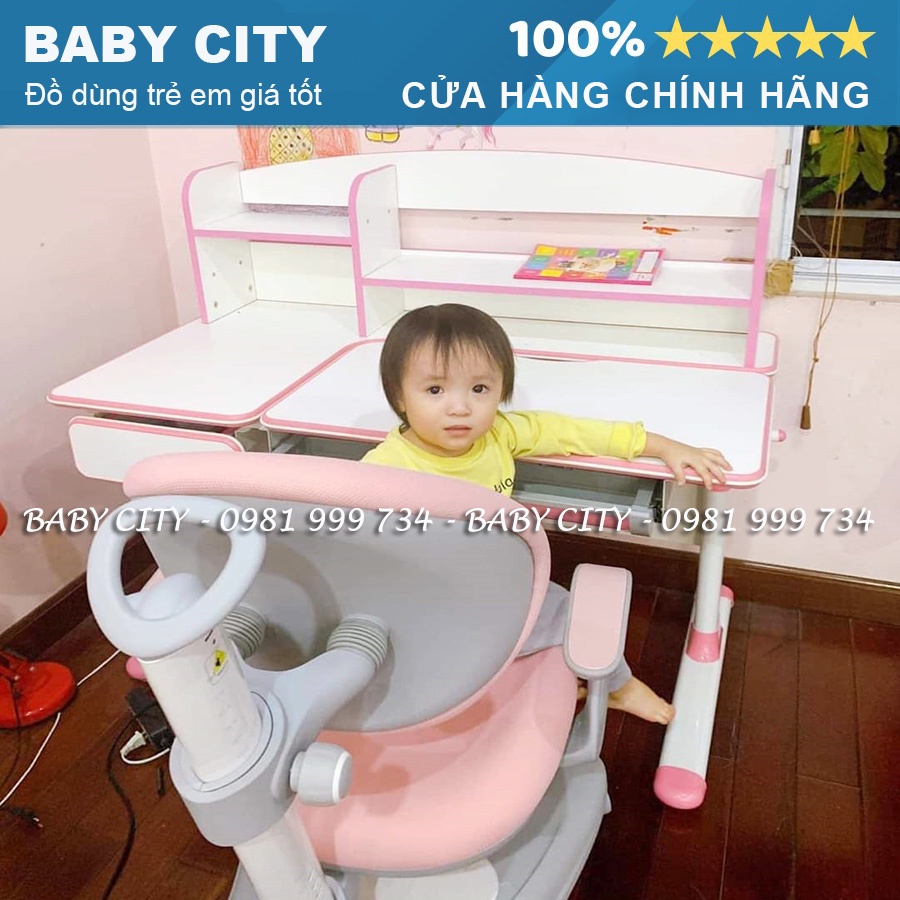 Bộ bàn ghế chống gù và cận thị cho bé, bàn học thông minh Hàn Quốc Newber Luxury G600 (110cm)