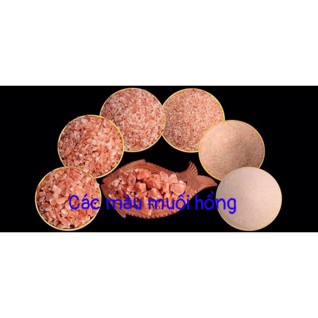 Muối Hồng Himalaya Organic 1Kg, 500Gr 💝FREE SHIP💝 Muối Hồng Himalaya Ngâm Chân Thải Độc Dạng Mịn