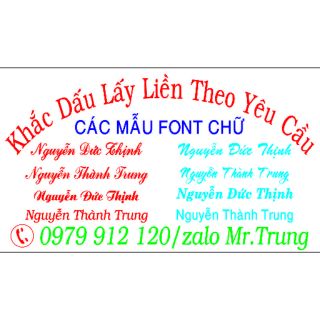 Khắc dấu tên,công ty,chữ ký theo yêu cầu