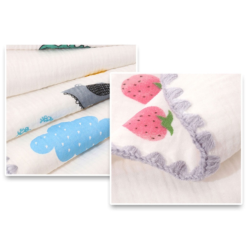 Gối Ngủ 10 Lớp Chất Liệu Cotton Gạc Phẳng In Họa Tiết Hoạt Hình Hỗ Trợ Bé Sơ Sinh