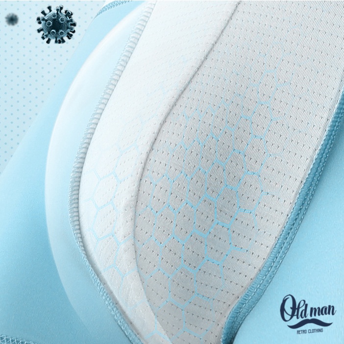 Combo 4 Quần Boxer Lụa Mát Lạnh Nam, Quần Lót Nam Thông Hơi Thun Mát Lạnh, Sịp Nam Modal OLDMAN