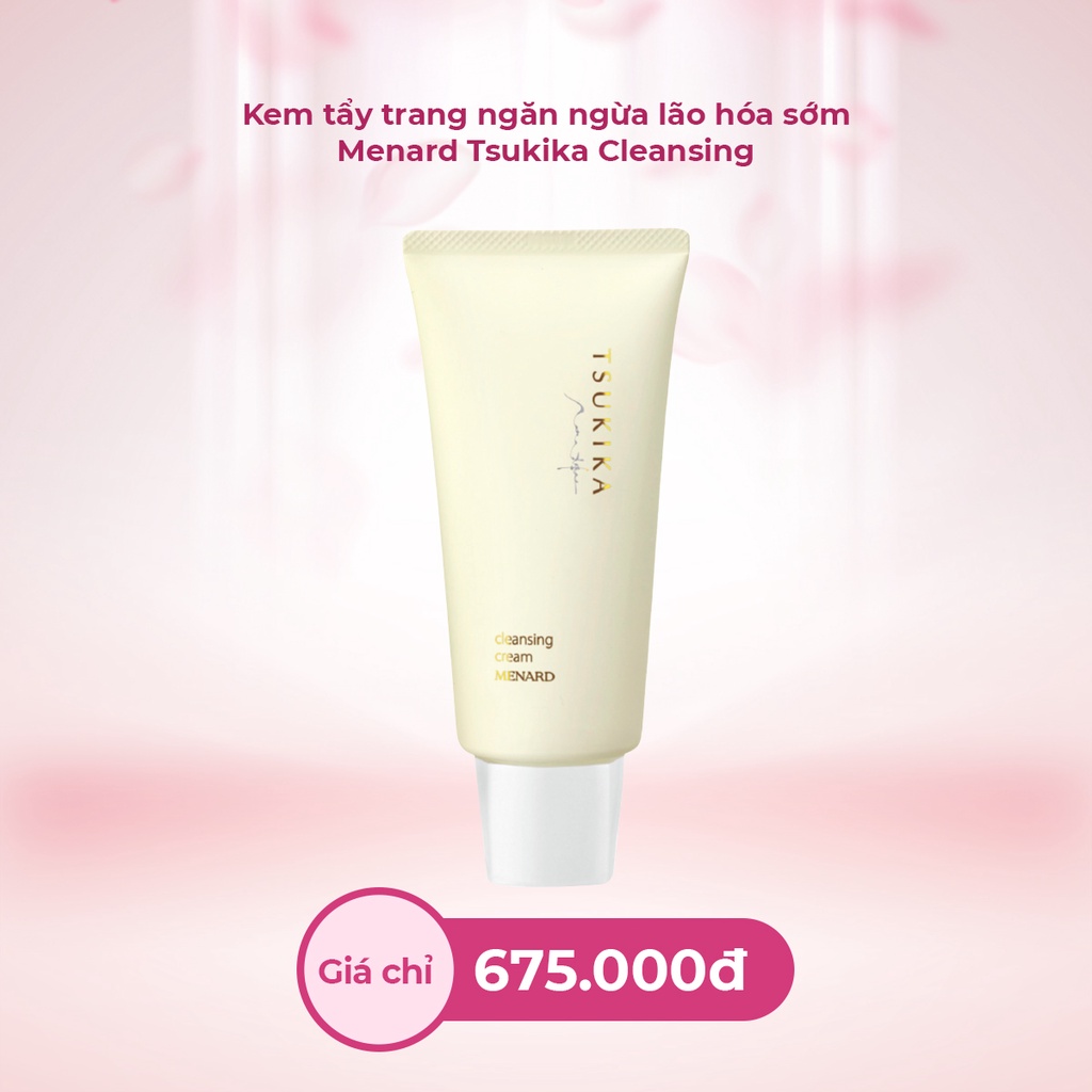 Kem tẩy trang Menard Tsukika Cleansing Cream ngăn ngừa lão hóa sớm (130gr)