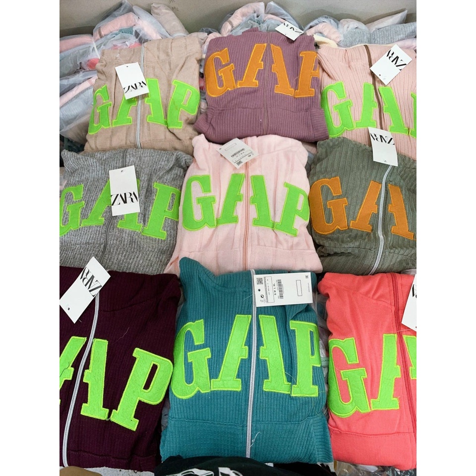 Áo khoác nữ Bigsize Gap vải thun gân co giãn