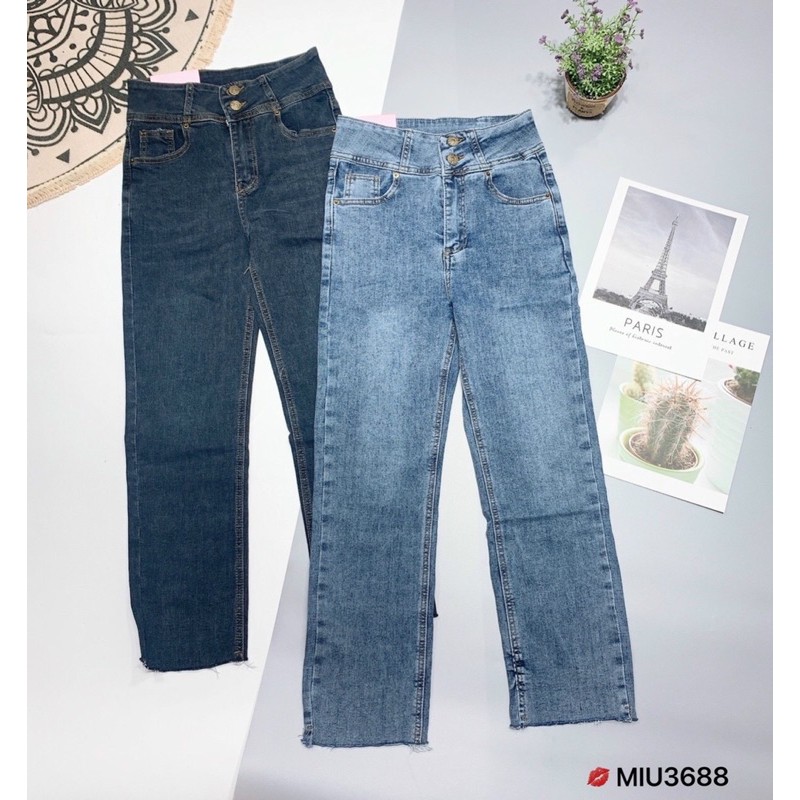 quần jeans ống đứng mã 3688 hàng qc LOẠI 1 mác hồng
