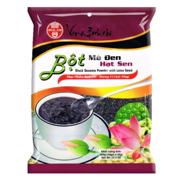 Bột mè đen hạt sen Bích Chi gói 350gr