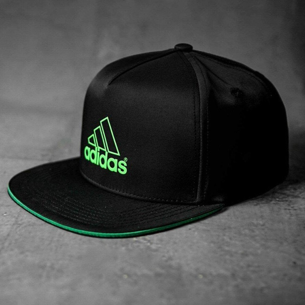 Mũ nón kết lưỡi trai Adidas đen logo xanh snapback cao cấp form đẹp cá tính