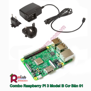 Combo raspberry pi 3 model b cơ bản 01 hàng chính hãng