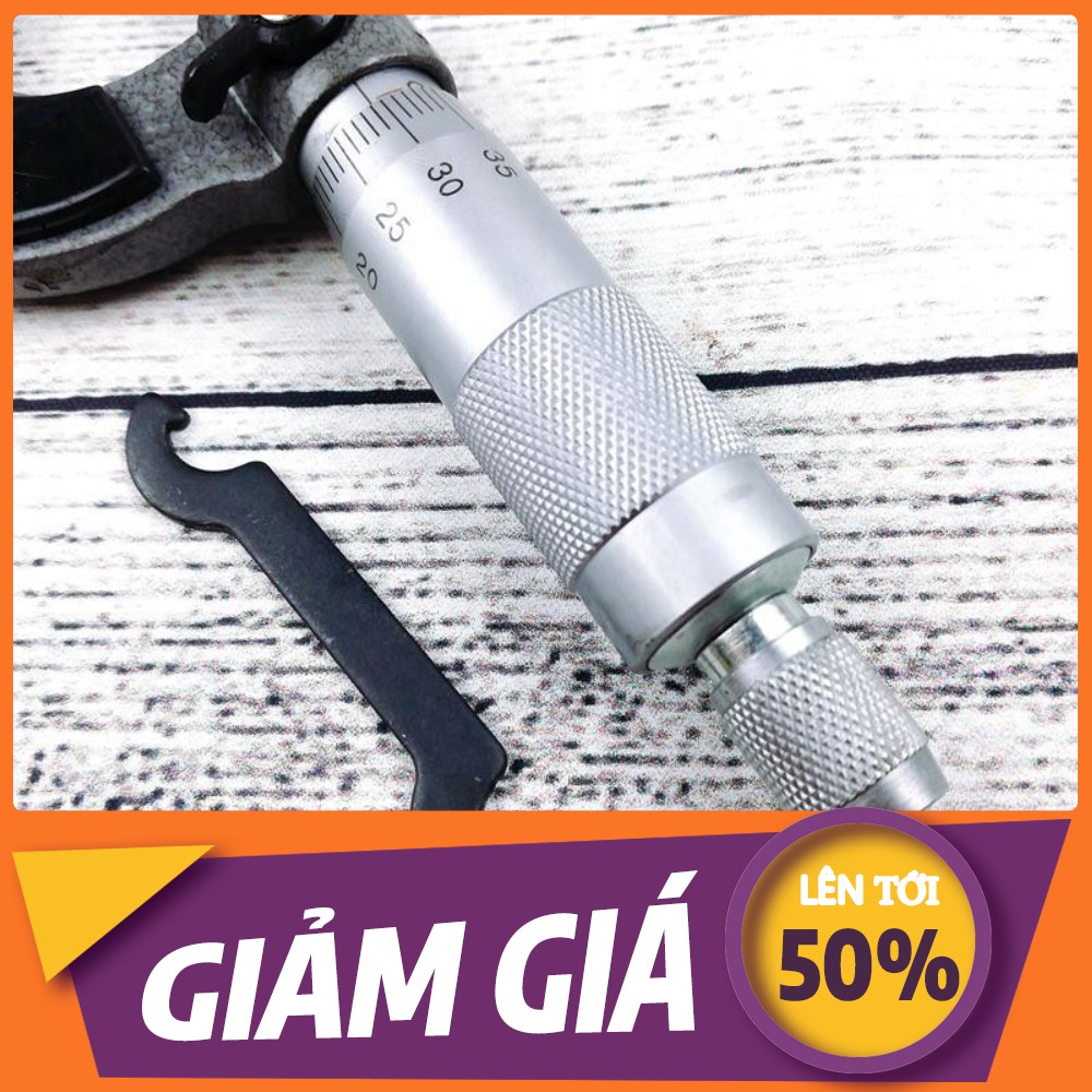 [SALE] [GIÁ TỐT] Thước đo dây đồng - panme 0-25mm cơ khí điện cơ thước kẹp cặp đo ngoài - phụ tùng quạt