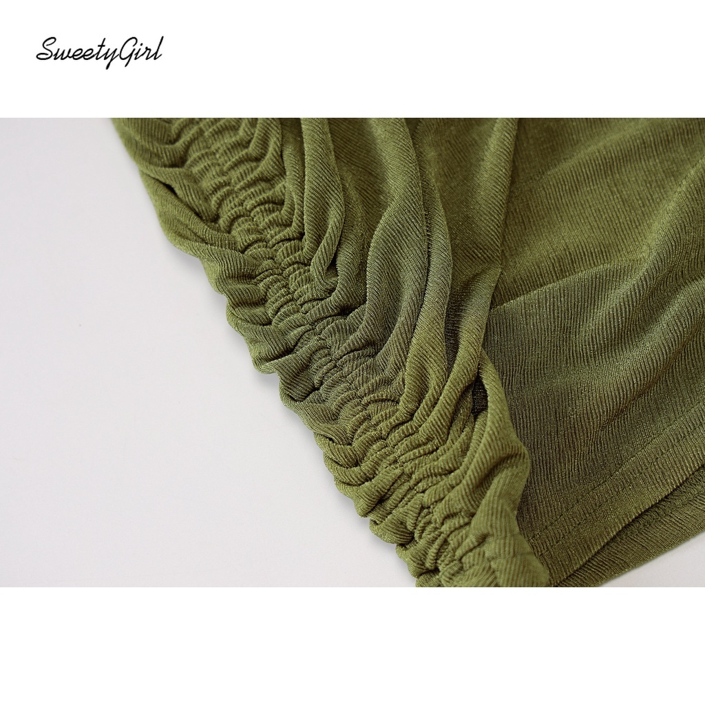 Đầm Trễ Vai Màu Trơn Thiết Kế Đục Lỗ Thời Trang Cho Nữ