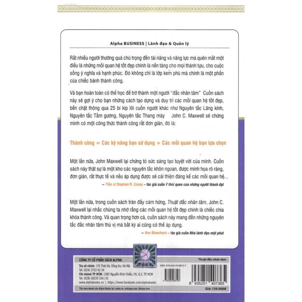 Sách Alphabooks - Thuật đắc nhân tâm (Tái bản 2018)