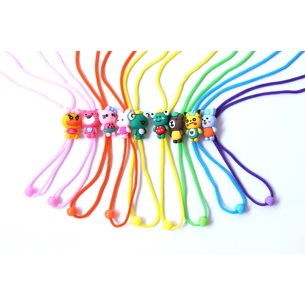 Dây đeo khẩu trang, dây đeo kính co giãn đàn hồi chống thất lạc ,chống rơi có nút điều chỉnh độ ôm nhân vật hoạt hình