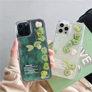 Ốp lưng iphone có nước di chuyển kim tuyến Xs Xsmax  - trái bơ, khủng long, snoopy